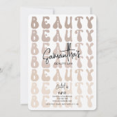 Retro Beige Moderne Nails Wellness-Center Salon Pr (Rückseite)