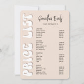 Retro Beige Moderne Nails Wellness-Center Salon Pr (Vorderseite)