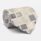 Retro Beige Mosaikblöcke Krawatte (Gerollt)