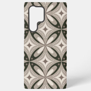 Retro Beige und braune geometrische Formen Samsung Galaxy Hülle