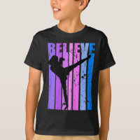 Retro Believe Motivations-Kickboxen Frauen Mädchen