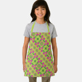 Retro Bell Blume Mandalas Grün Kleine Schürze (Insitu)