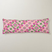 Retro-Bell-Blume-Mandalas Rosa Kissen (Rückseite)