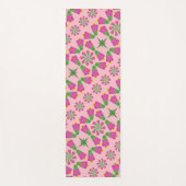 Retro-Bell-Blume-Mandalase Rosa Yoga-Mat Yogamatte (Vorderseite)