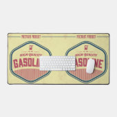 Retro-Benzinsiegel Schreibtischunterlage (Tastatur & Maus)