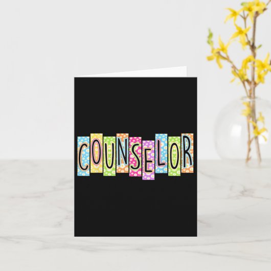 Retro-Berater zurück zur Schule farbenfrohe Grafik Karte (Gelbe Blume)