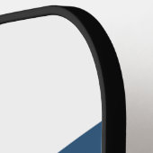 Retro-Berg über Streifen mit Namen Pickleball Schläger (Linke Seite)