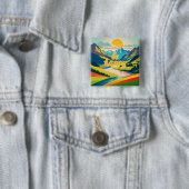 Retro-Berglandschaft Button (Beispiel)