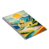Retro-Berglandschaft Notizblock (Rechte Seite)