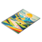 Retro-Berglandschaft Notizblock (Linke Seite)
