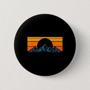 Retro-Bergsilhouette Button
