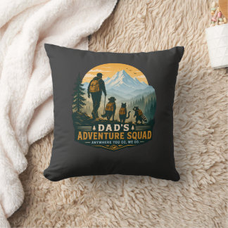 Retro-Bergwander-Geschenk für Vaters Abenteuer-Tru Kissen