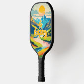 Retro-Bergwelt Pickleball Schläger (Links)