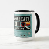 Retro Berkshire East Ski Tasse (VorderseiteRechts)