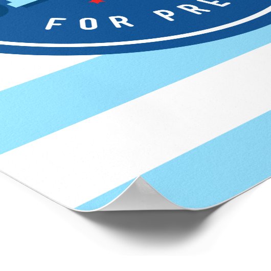 Retro Bernie Poster (Ecke)