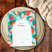 Retro Berry First Time Capsul Message Card