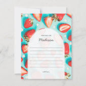 Retro Berry First Time Capsul Message Card (Vorderseite)