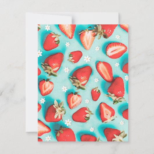 Retro Berry First Time Capsul Message Card (Rückseite)