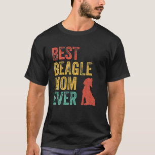 Retro Best Beagle Mama je Mama Dog Lover Besitzer T-Shirt
