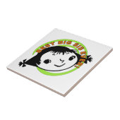 Retro Best Big Sis Ever Fliese (Seite)