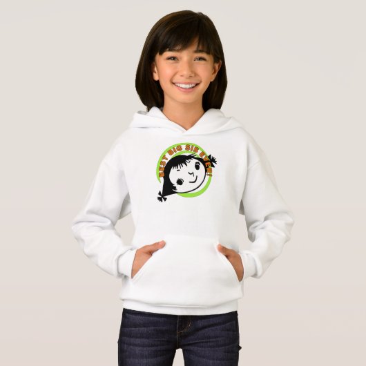 Retro Best Big Sis Ever Hoodie (Vorne ganz)