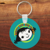 Retro Best Big Sis Ever Schlüsselanhänger (Vorderseite)