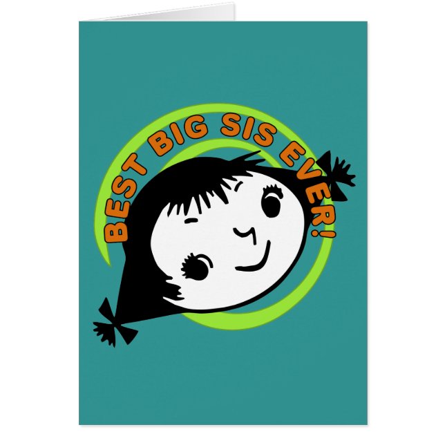 Retro Best Big Sister Ever (Vorne)