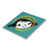 Retro Best Big Sister Ever Fliese (Seite)