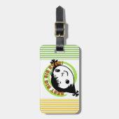 Retro Best Big Sister Ever Gepäckanhänger (Vorderseite vertikal)