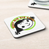 Retro Best Big Sister Ever Getränkeuntersetzer (Linke Seite)