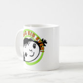 Retro Best Big Sister Ever Kaffeetasse (Vorderseite Links)