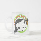 Retro Best Big Sister Ever Mattglastasse (Links)