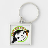 Retro Best Big Sister Ever Schlüsselanhänger (Vorne)