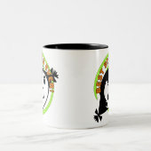 Retro Best Big Sister Ever Zweifarbige Tasse (Mittel)