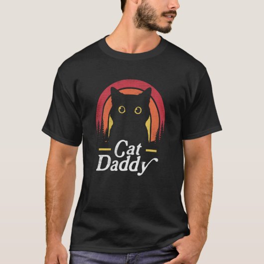 Retro Best Cat Dad Ever Father's Day 2023 Cat Dadd T-Shirt (Vorderseite)