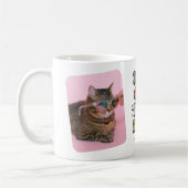 Retro Best Cat Vater je 2 Foto Kaffeetasse (Links)