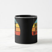 Retro Best Dad By Par Funny Golf Player Papa Tasse (Zentrum)
