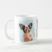Retro Best Dog Vater je 2 Foto Kaffeetasse (Links)