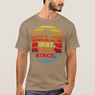 Retro Best Ehefrau seit 2020 Hochzeitsfeiern T-Shirt