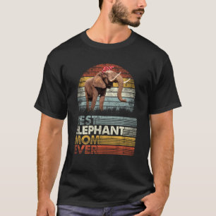 Retro Best Elephant Mama jemals Animals Lover T-Shirt