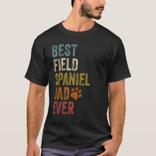 Retro Best Field Spaniel Vater Ever Field Spaniel  T-Shirt