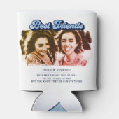 Retro Best Friends sind wie Stars Foto Dosenkühler (Rückseite)