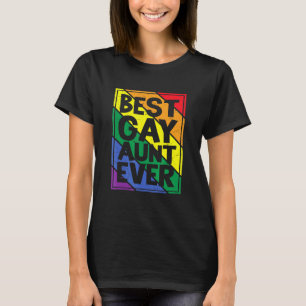 Retro Best Gay Tante je Match Family Gay Lgbtq T-Shirt