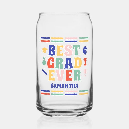 Retro Best Grad Abschluss Dosenglas (Vorderseite)