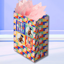 Retro Best Grad Foto Abschluss Mittlere Geschenktüte