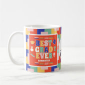 Retro Best Grad Foto Red Abschluss Kaffeetasse (Links)