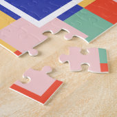 Retro Best Grad je Blue Abschluss Puzzle (Seite)