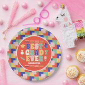 Retro Best Grad je Red Graduation Party Pappteller (Party)