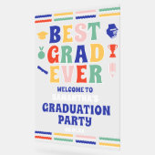 Retro Best Graduation Party - Willkommen Acrylschild (Winkel)