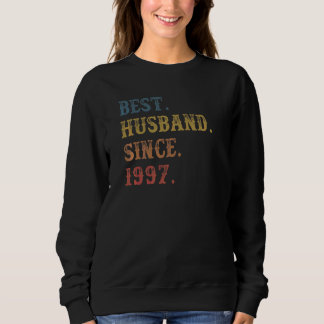 Retro Best Husband Seit 1997 25. Wedding Aniver Sweatshirt